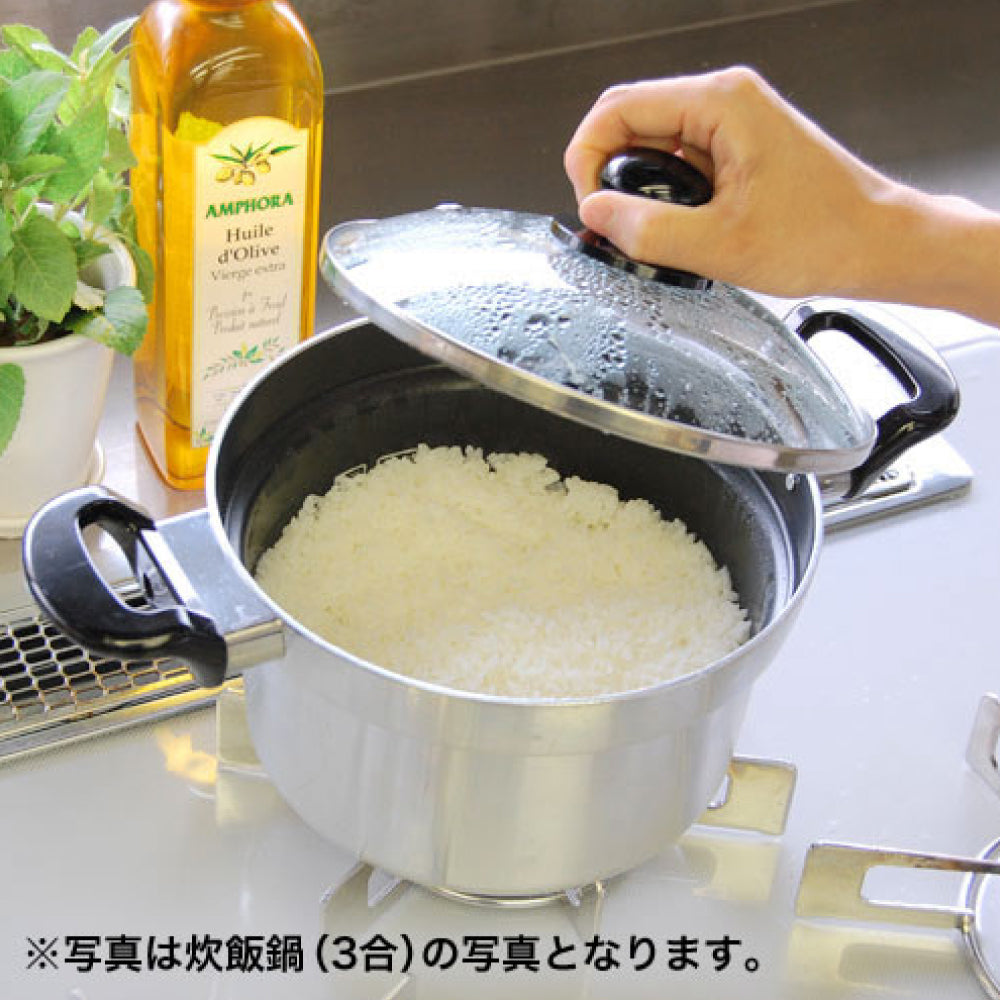5号炊き炊飯鍋 ガラス蓋(RTR-500D)