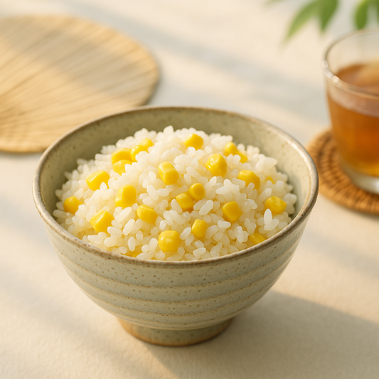 夏の香りをぎゅっと閉じ込めた「とうもろこしご飯」